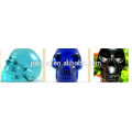 color ful crystal skull ,glass skull for halloween gift and bar decoration